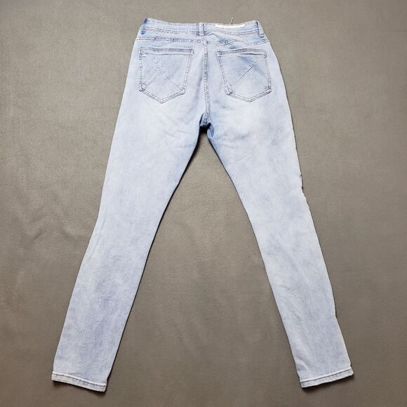 Kuwalla Men's Blue Grey Destroyed Denim Skinny Fit Jeans KUL-K5 Size 30 - Picture 10 of 16